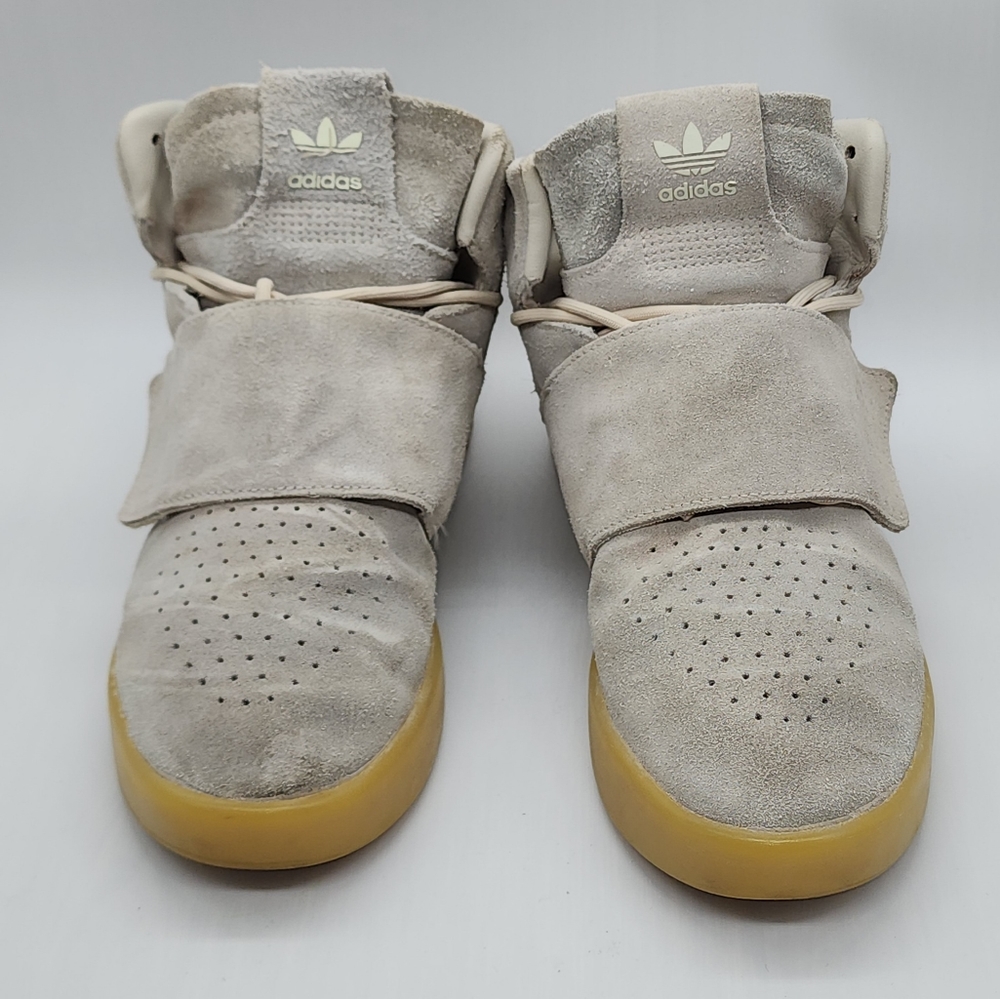 Off-white/White Adidas Tubular Invaders High Tops Size 5 Boy's/Men's 7 Women's